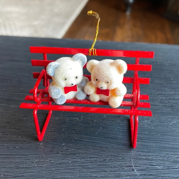 Avon Holiday Vintage Avon Teddy Bear Ornament Collection Teddies On